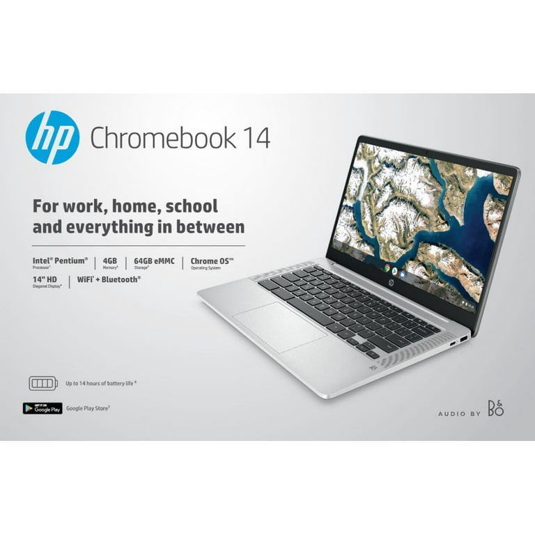 HP ChromeBook 14 G7 Celeron 4GB 64GB SSD 14