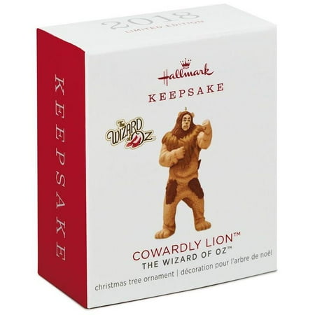 - Hallmark Keepsake 2018 Mini Cowardly Lion Christmas Ornament Limited New w Box