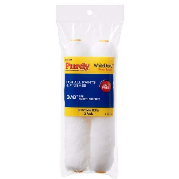 Purdy 140605062 3/8" White Dove Purdy Mini Roller Cover 2 Count