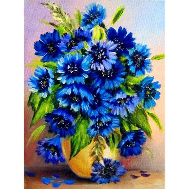 Taladro Diamante Pintura (DB2818) 5D DIY Flor completa Punto de cruz Decoración para el hogar (B324) 50x70cm FLhrweasw Nuevo