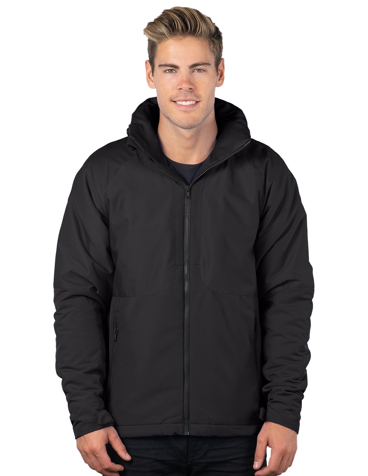 TriMountain TriMountain Men's Hooded Poly/Fleece Jacket