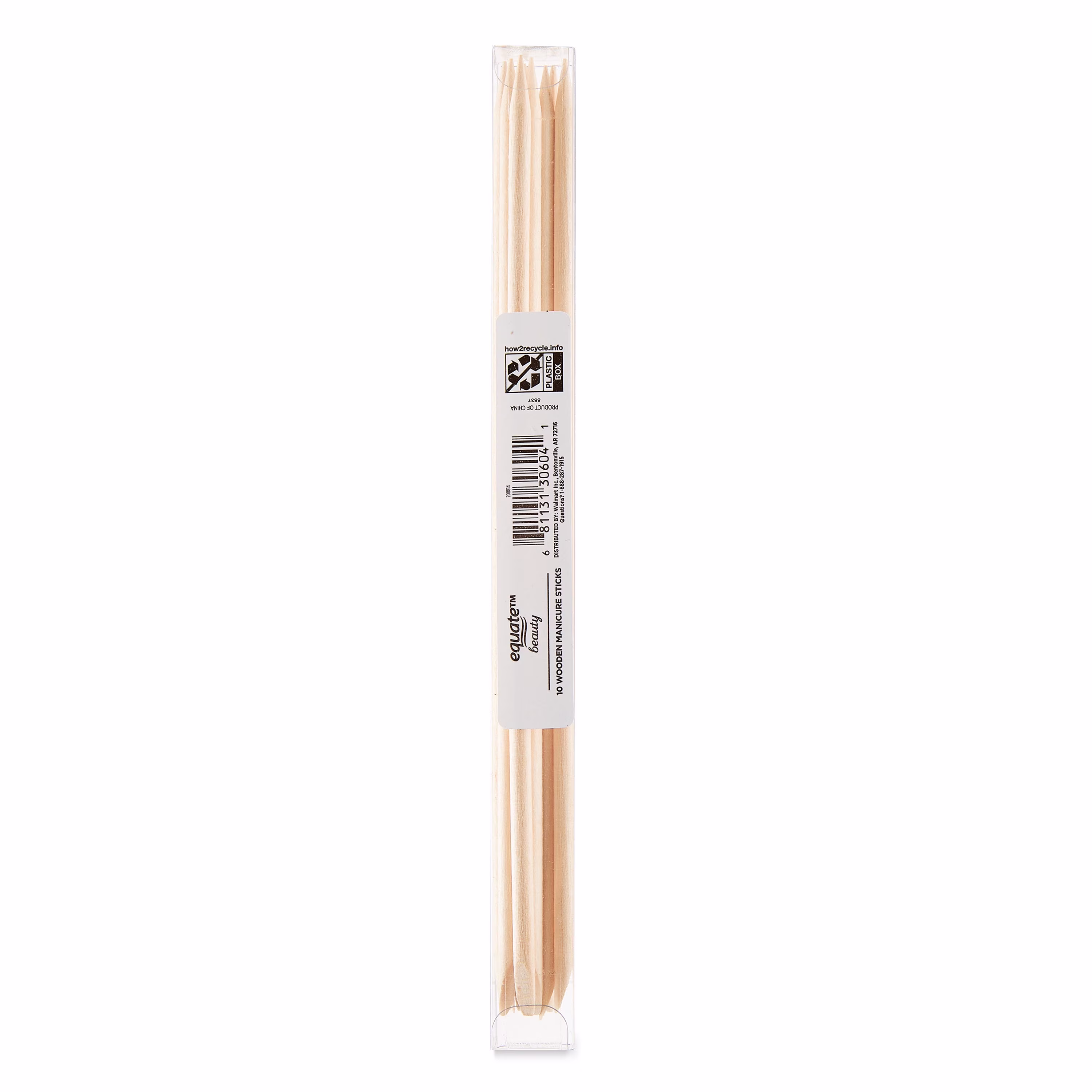 (6 pack) Equate Wooden Manicure Sticks, 10 Count