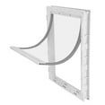 thumbnail image 2 of Porte pour Animaux de Compagnie, Installation Porte pour Animaux de Compagnie, ABS Grande Porte pour Animaux de Compagnie Blanc Grande Porte pour Chien Installation Simple pour Chien Animal de Compagnie Blanc, 2 of 8