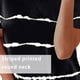 thumbnail image 5 of Minnieouse Top extragrande con cuello cómodo y ligero para verano Tops extragrandes con cuello estampados a rayas Prendas para la parte del cuerpo Rosa METRO, 5 of 5