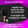 thumbnail image 2 of JP WinLook Ping Pong Paddle - 4 Pack; Pro Premium Table Tennis Racket Set; 8 Professional Game Balls; Rubber Spin Bat; Trainin, 2 of 5