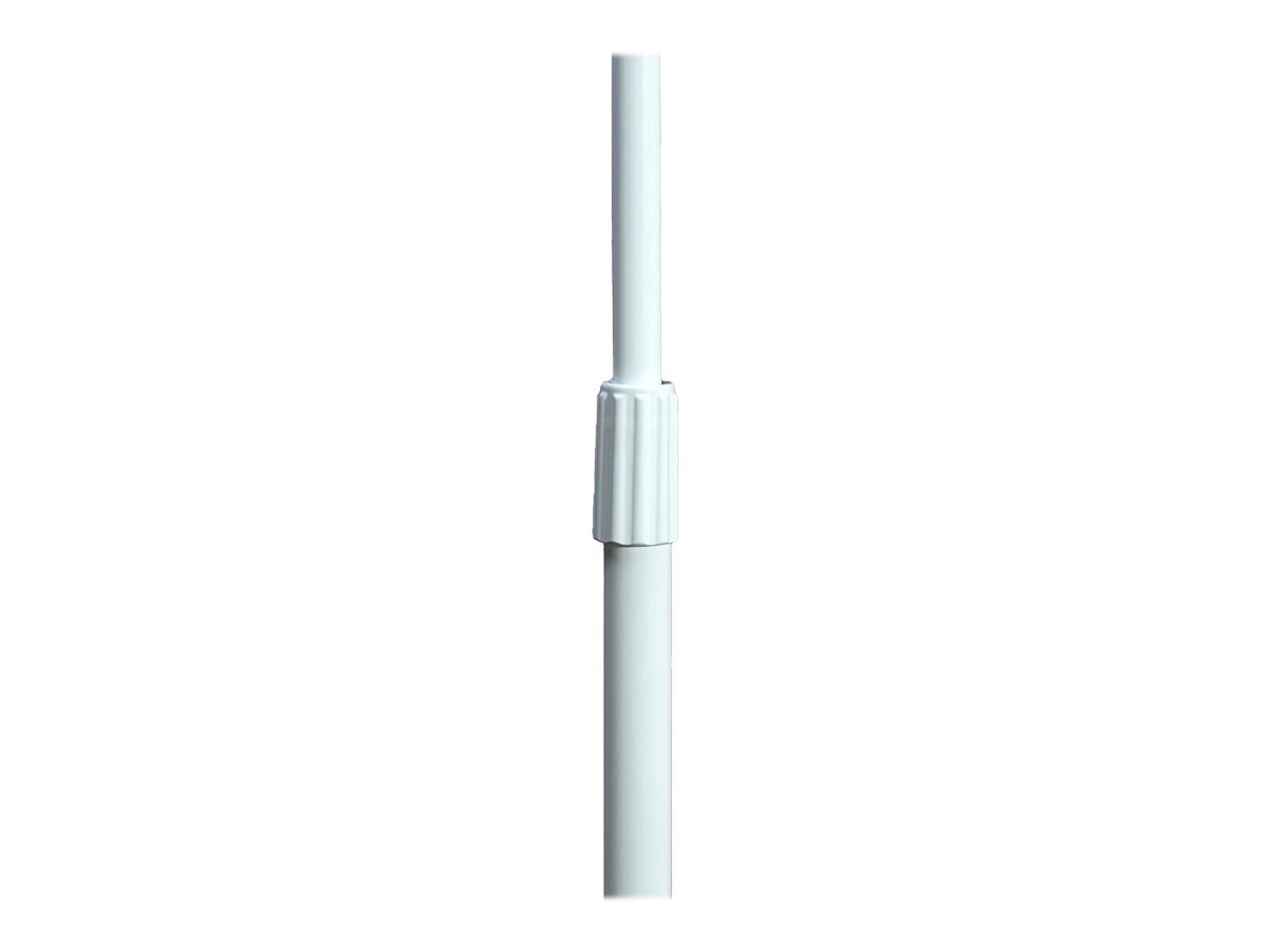 On-Stage MS7201W Round Base Mic Stand, White
