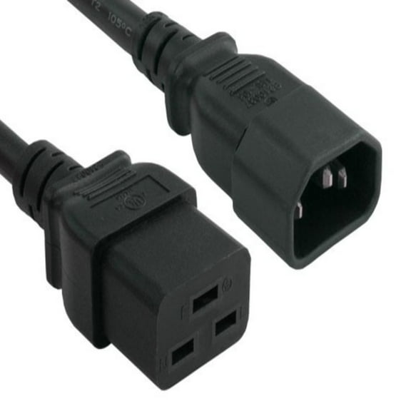 SANOXY Cables and Adapters; 10ft 14 AWG 15A 250V Heavy Duty Power Cord IEC320 C14 to IEC320 C19