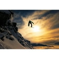 thumbnail image 3 of Sanne, Jakob 18x13 Black Modern Framed Museum Art Print Titled - Sunset Snowboarding, 3 of 5