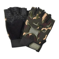 MUXiin Kids Fingerless Sports Gloves for Cycling Skateboarding Outdoor Activities Breathable Non- Grip Youth Exercise Gloves