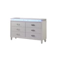 thumbnail image 3 of Passion king 4 Pc LED Bedroom Set Made with Wood in Milky White, 3 of 5