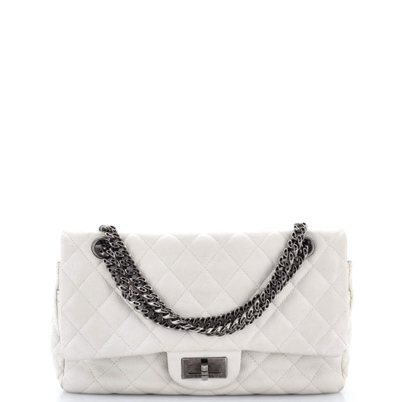 Pre-Owned Reissue 2.55 Flap Bag Quilted Caviar 225 By Rebag