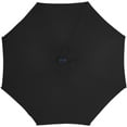 thumbnail image 6 of Northlight 9ft Solar Lighted Outdoor Patio Market Umbrella with Hand Crank and Tilt, Black, 6 of 6