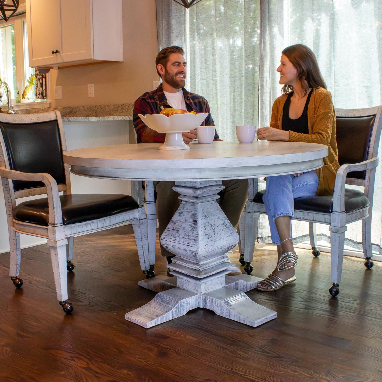 Table à manger et pour le poker Montecito avec quatre chaises