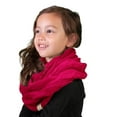 thumbnail image 2 of Funky Junque Kids Winter Infinity Scarf – Toddler & Baby Neck Warmer for Ages 1–6, Soft Acrylic Girls Scarf, Cozy Cold Weather Accessory - Hot Pink, 2 of 2