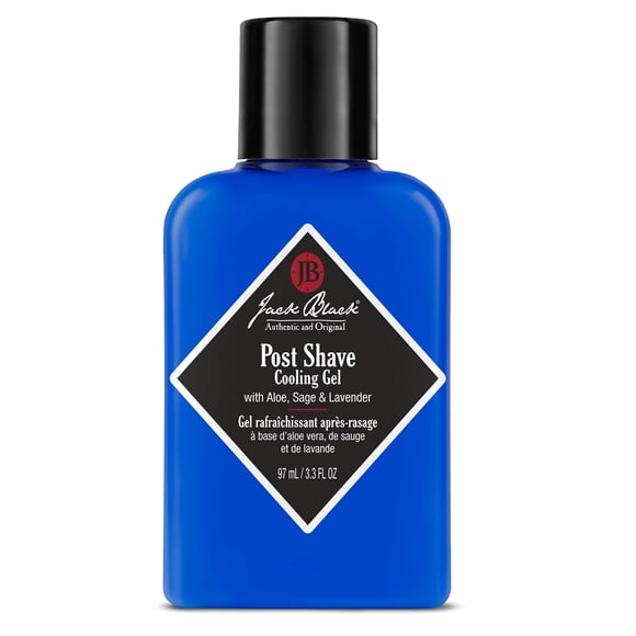 Jack Black Post Shave Cooling Gel, 3.3 Fl. Oz &ndash; Clear After Shave Gel for Men, Men&rsquo;s Aftershave Gel, Natural Ingredient Razor Burn & Skincare