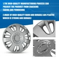 thumbnail image 2 of 14" Universal Lacquer Hubcaps,Wheel Rims Cover,Snap on Car Truck SUV,Set Of 4,ABS+PC Material, 2 of 7