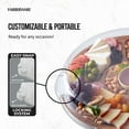 thumbnail image 5 of Farberware Build-A-Board 14-Inch Round Acacia Cutting Board with Lazy Susan, 5 Compartments & Locking Lid, 5 of 8