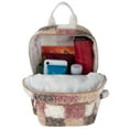 thumbnail image 2 of Jessica Simpson Mini Plush Checkered Backpack for Women for Going Out, Work, Commuting & Traveling in Poptart Checkered Plush, 2 of 6
