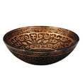 thumbnail image 6 of Aquaterior Tempered Glass Round Vessel Sink Antique Totem Pattern Above Counter Bathroom Lavatory Vanity Bowl Basin, 6 of 9