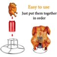 thumbnail image 4 of Support de Canette de Bière, Support de Poulet en Acier Inoxydable pour Grill Rôtissoire Fumoir, 4 of 5