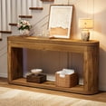 thumbnail image 5 of Tribesigns 63" Fluted Console Table for Entryway, Narrow Wood Entry Desk Behind Couch for Entrance, Hallway, Foyer, 5 of 8