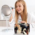 thumbnail image 6 of SwanPVC Cosmetic Makeup Bag with Zipper, Printed Design - Ideal Makeup Case, Small Pouch, Small Travel Toiletry Bag for Women - Makeup Storage Bag for Ladies and Girls - for Travel, 6 of 6