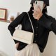 thumbnail image 2 of Moda Alligator PU Mujer Bolso Totes Solapa Bolsos de hombro sólidos (Blanco) Likrtyny Para estrenar, 2 of 9
