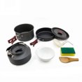 thumbnail image 2 of Eigraketly Olla para acampar, utensilios de cocina de pesca de aleación de aluminio, portátil, lavable, para Picnic, freír, juego de cuencos, Kits de desorden para acampar, 2 of 6