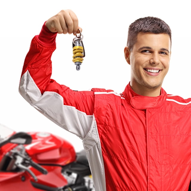Amortiguador Moto Llavero Cool Moto Llavero (Amarillo + Amarillo) Ndcxsfigh Accesorios para autos y motos