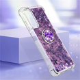 thumbnail image 6 of Glitter Clear Sparkly Bling Case for Samsung Galaxy A05s, Flowing Liquid Quicksand Cover with Diamond Ring Holder Case for Samsung Galaxy A05s  Purple, 6 of 14