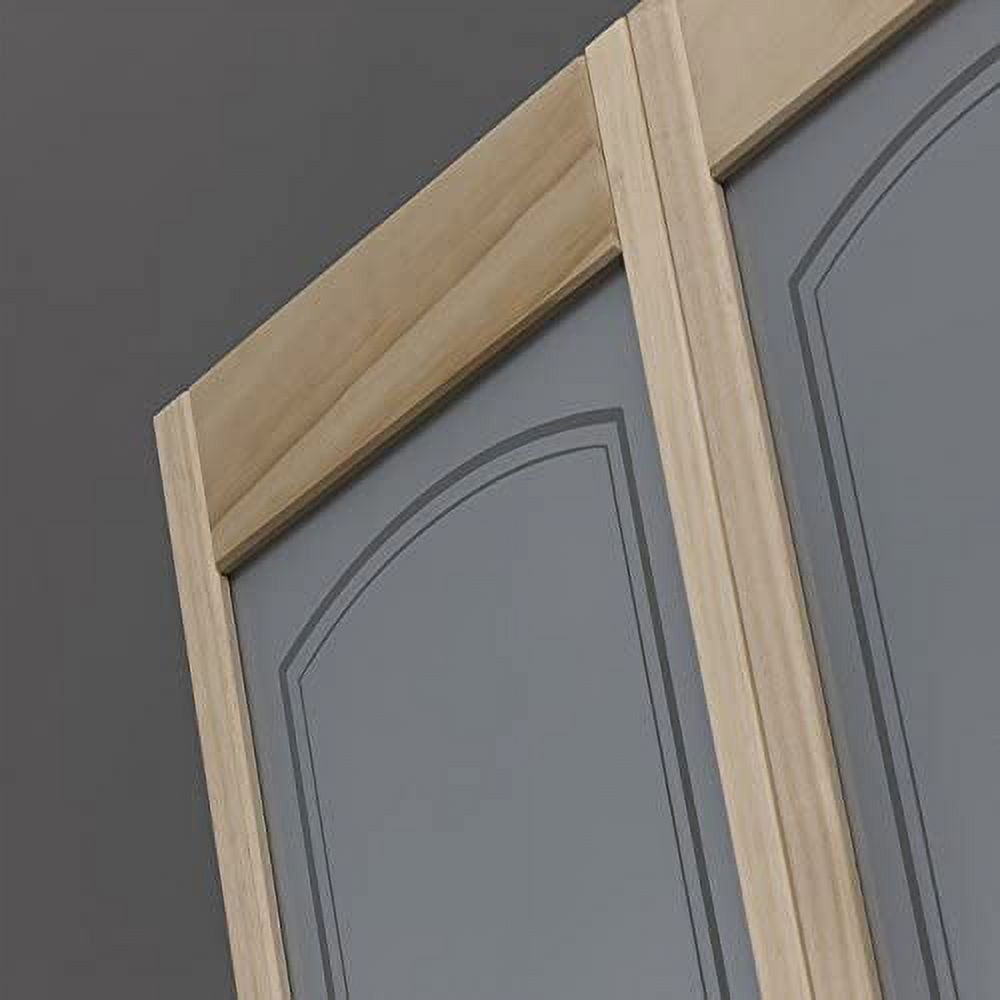 AWC 847 Litho Glass Bifold Door 32 inchwide x 80 inchhigh Unfinished Pine, Size: 32 inch x 80.5 inch, 884728