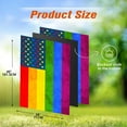 thumbnail image 4 of Love is Love Rainbow Pride Large Garden Flag Double Sided Gay Pride Lesbian LGBT Pride American Yard Flag Outdoor Decoration 28 x 40 Inch, 4 of 6