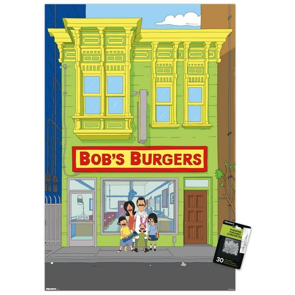Bob's Burgers - Street Wall Poster with Pushpins, 22.375" x 34"