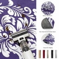 thumbnail image 5 of Area Rugs 5'x7', Purple Boho Carpet Runner Indoor Outdoor Rugs Home Decor Aesthetic, Vintage Classic Bohemia Flower Textured Non Slip Mats Washable Accent Rug for Living Room Bedroom, 5 of 8