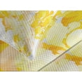 thumbnail image 4 of Ambesonne Yellow and White Quilted Bedspread Set 3 Pcs, Wild Flowers, Queen Size, Yellow White, 4 of 5