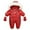 Red, variant on Toddle girls Snowsuit Christmas Gift Infant Baby Boys Girls Winter Snowsuit Romper Hoodied Footie Outwear Toddler Jumpsuit Down Coat Jacket   Gloves Save Big
