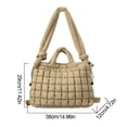 thumbnail image 2 of Bolso Bolsos Mano Smbody Hombro Acolchado para Mujeres Bolsas Hinchazón Ligero Múltiple Capacidad Mochila Elegante, 2 of 9