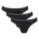 thumbnail image 1 of Sloggi Tangas para mujer, pack de 3 - GO Crush String C3P, pantalón, algodón elástico Negro XS (X-Small), 1 of 3