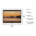 thumbnail image 2 of England - Egypt - India - Imperial Airways - Vintage Airline Travel Poster by Kerne Erickson - Japanese Unryu Rice Paper Art Print 24 x 32 in, 2 of 4