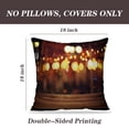 thumbnail image 2 of LALILO Throw Pillow Covers Wooden Front Wood Bar Restaurant Light Cushion Cover 18" x 18", 2 Pack, 2 of 6