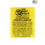 Wonder Wafers Fresh Lemon Auto,Home,Boat Air Freshener 24 Count Pack