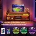 thumbnail image 4 of Dexturs LED TV Stands w/Power Outlets, Industrial TV Stand for 55/60/65/70 inch, Retro Brown, 4 of 8