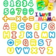 thumbnail image 1 of POINTERTECK 1 Set 3D Plastic Tools Rich Styles 26 Alphabets 0-9 Numbers 5 Operation Symbols DIY Mold Early Learning Educational Toy Children Color Clay Mold Play Dough Set DIY Making, 1 of 1