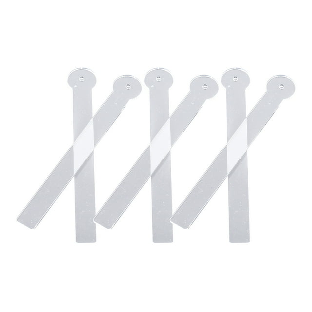 Assiette de Présentation pour Photographie en Bijoux Acrylique Transparent 6 Pcs 3.9X0.6In