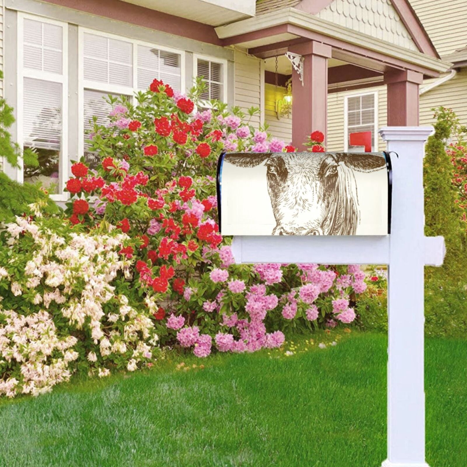 Kdxio Magnetic Mailbox Cover 21x18 in Mailbox Cover Outdoor Decoration Holiday Mailbox Covers for Home Garden Yard-21x18 in