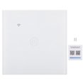thumbnail image 1 of Interruptor de luz inteligente con panel táctil ABS universal para cable de encendido/apagado simple/cero, 220-240 V CA, 1 vía para Zigbee, 1 of 14