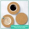 thumbnail image 6 of Gnmfd 30pcs Cork Drink Coasters, Round Tableware Mats for Coffee Tea Wine, Water and Heat Proof Home Dining Table Decoration for Parties Office Holiday Use, 6 of 6