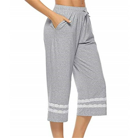 

Kiapeise Women Pants Cotton Pajamas Fashion Home Pants Thin Loose Pants