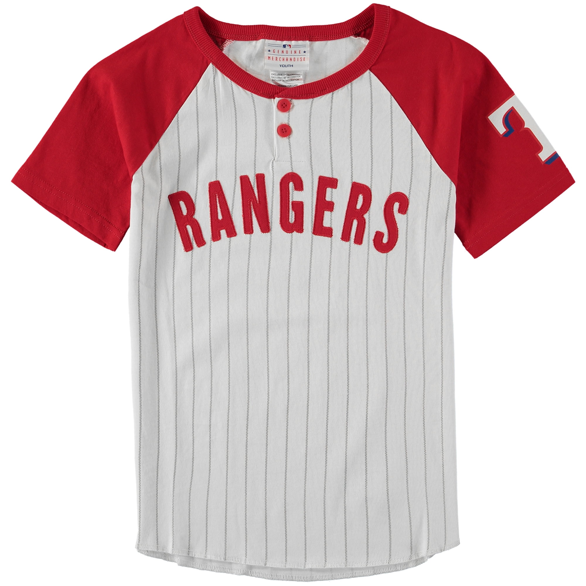 white texas rangers shirt