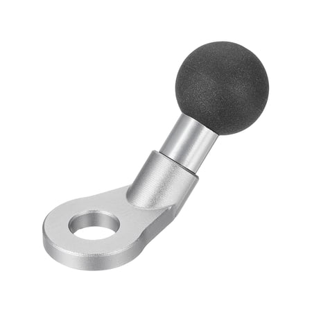 0.8 Ball Mount Base Ball Adapter with Angled Bolt Head Adapter Stainless Steel Silver